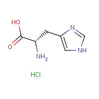 L-Histidine hydrochloride formula graphical representation