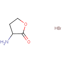 alpha-Amino-gamma-butyrolactone hydrobromide formula graphical representation