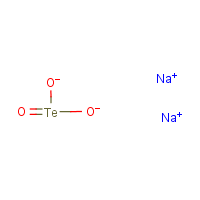 Sodium tellurite formula graphical representation