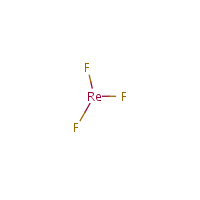 Rhenium trifluoride formula graphical representation
