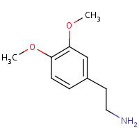 Benzeneethanamine, 3,4-dimethoxy- formula graphical representation