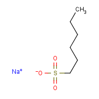 1-Hexanesulfonic acid sodium salt formula graphical representation