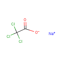 Sodium trichloroacetate formula graphical representation