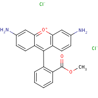 Rhodamine 123 formula graphical representation