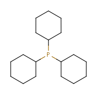 Tricyclohexylphosphine formula graphical representation