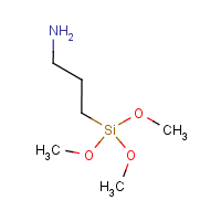 3-Aminopropyltrimethoxysilane formula graphical representation