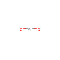 Manganese dioxide formula graphical representation