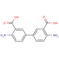 3,3'-Dicarboxybenzidine formula graphical representation