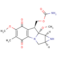 Mitomycin A formula graphical representation