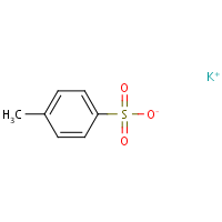 Benzenesulfonic acid, 4-methyl-, potassium salt formula graphical representation