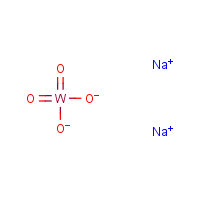 Sodium tungstate formula graphical representation