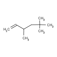 1-Hexene, 3,5,5-trimethyl- formula graphical representation