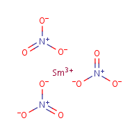 Samarium(III) nitrate formula graphical representation
