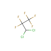 3,3-Dichloro-1,1,1,2,2-pentafluoropropane formula graphical representation