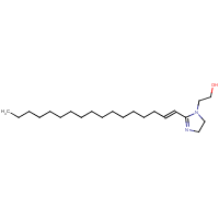 1H-Imidazole-1-ethanol, 2-(heptadecen-1-yl)-4,5-dihydro- formula graphical representation