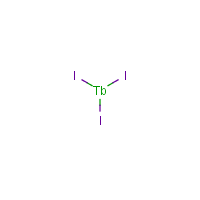 Terbium iodide formula graphical representation