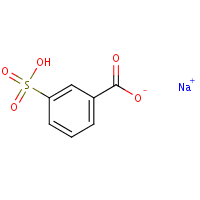 3-Sulfobenzoic acid monosodium salt formula graphical representation