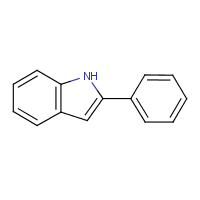 1H-Indole, 2-phenyl- formula graphical representation