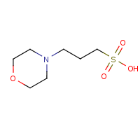 4-Morpholinepropane sulfonic acid formula graphical representation