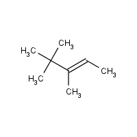 3,4,4-Trimethyl-2-pentene formula graphical representation