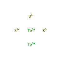 Terbium sulfide formula graphical representation
