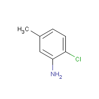 2-Chloro-m-toluidine formula graphical representation