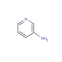 3-Aminopyridine formula graphical representation