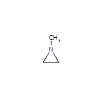 1-Methylaziridine formula graphical representation