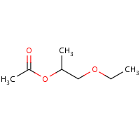 Propylene glycol ethyl ether acetate formula graphical representation
