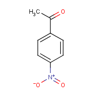 4-Nitroacetophenone formula graphical representation