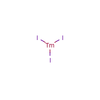 Thulium iodide formula graphical representation