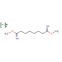Dimethyl suberimidate dihydrochloride formula graphical representation