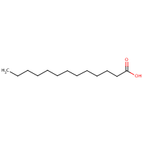 Tridecanoic acid formula graphical representation