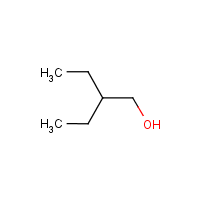 Ethyl butanol formula graphical representation