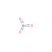Molybdenum trioxide formula graphical representation