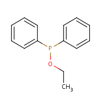 Ethyl diphenylphosphinite formula graphical representation