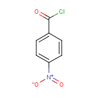 4-Nitrobenzoyl chloride formula graphical representation