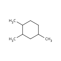 1,2,4-Trimethylcyclohexane formula graphical representation