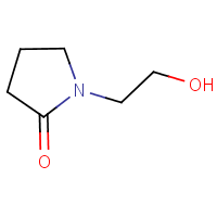 1-(2-Hydroxyethyl)-2-pyrrolidinone formula graphical representation