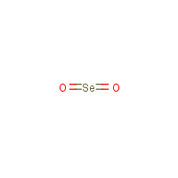 Selenium dioxide formula graphical representation