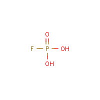 Monofluorophosphoric acid formula graphical representation