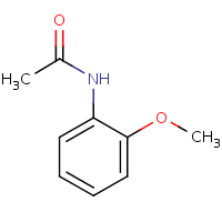 N-(2-Methoxyphenyl)acetamide formula graphical representation