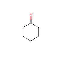 2-Cyclohexen-1-one formula graphical representation