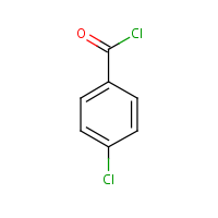 4-Chlorobenzoyl chloride formula graphical representation