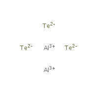 Aluminum telluride formula graphical representation