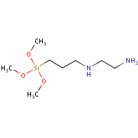 N-(3-(Trimethoxysilyl)propyl)ethylenediamine formula graphical representation