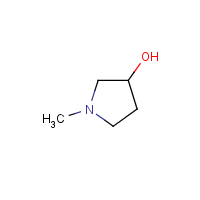 1-Methyl-3-pyrrolidinol formula graphical representation