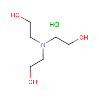 Triethanolamine hydrochloride formula graphical representation