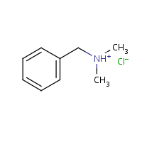 Dimethylbenzylamine hydrochloride formula graphical representation