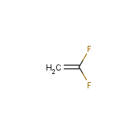 Vinylidene fluoride formula graphical representation